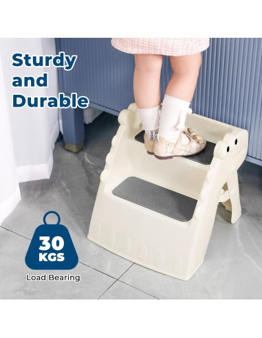 Escalera Plegable Antideslizante Onasti para Niños 2 Escalones