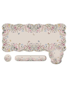 Conjunto Alfombrilla Escritorio iCasso Beige Grande Ergonómica