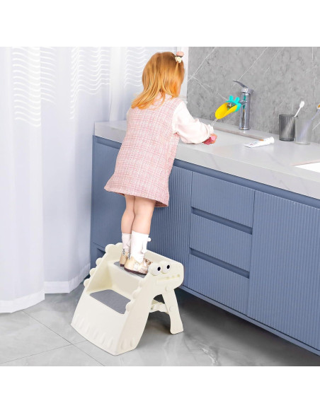 Escalera Plegable Antideslizante Onasti para Niños 2 Escalones