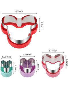 Cortadores de Galletas ALLTOP en Forma de Ratón - Acero Inoxidable 2