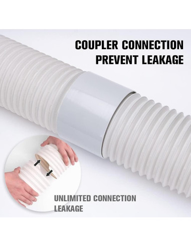 Acoplador de Manguera de Aire Acondicionado HOXHA 15 cm PVC