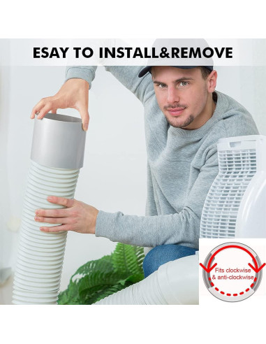 Acoplador de Manguera de Aire Acondicionado HOXHA 15 cm PVC