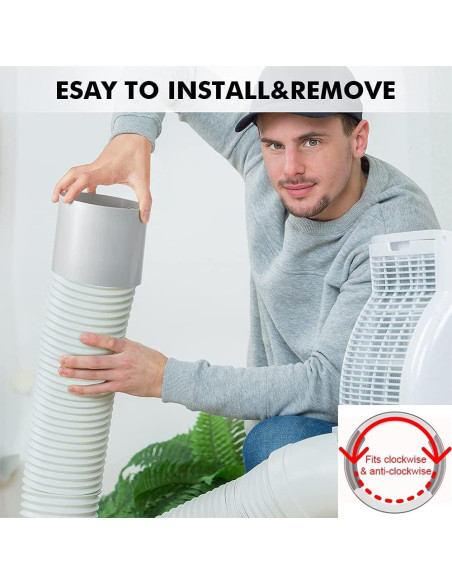 Acoplador de Manguera de Aire Acondicionado HOXHA 15 cm PVC