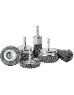 Juego de Cepillos de Alambre S SATC - 6 Unidades Acero al Carbono 2