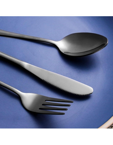 Juego de Cubiertos Portátiles SAOSHYPEI 4 Piezas Acero Inoxidable