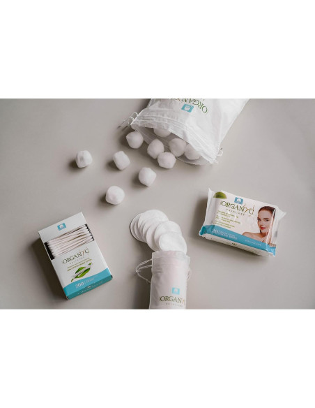 Bastones de Algodón Orgánico Certificado Organyc - 200 Unidades