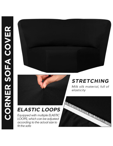 Funda de Sofá Esquinera Weysat Antideslizante Seda de Leche