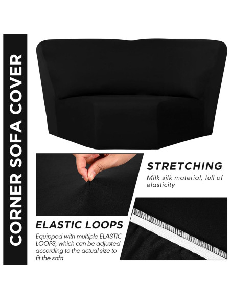 Funda de Sofá Esquinera Weysat Antideslizante Seda de Leche