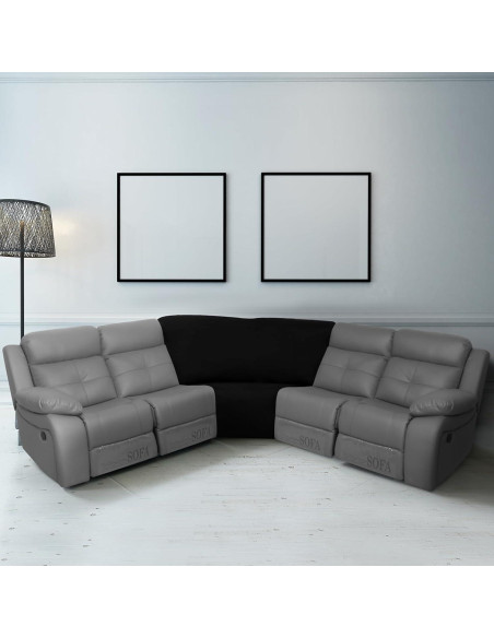 Funda de Sofá Esquinera Weysat Antideslizante Seda de Leche