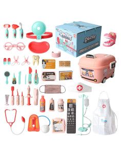 Kit de Doctor y Dentista WbwZ para Niños 3-6 Años 38PCS