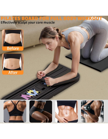 Tabla de Pilates Lerpio 6 en 1 Plegable y Portátil 150kg