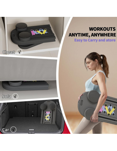 Tabla de Pilates Lerpio 6 en 1 Plegable y Portátil 150kg