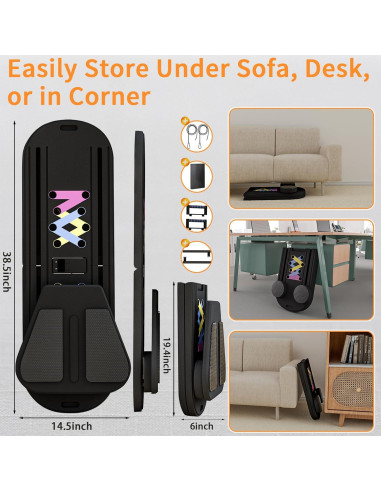 Tabla de Pilates Lerpio 6 en 1 Plegable y Portátil 150kg