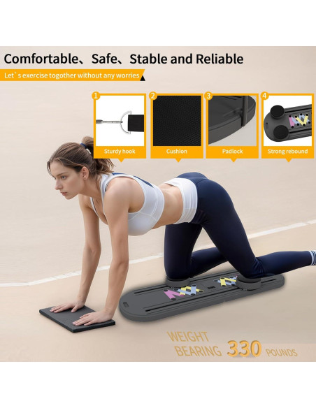 Tabla de Pilates Lerpio 6 en 1 Plegable y Portátil 150kg