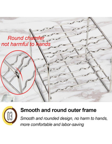 Juego de 6 Moldes de Acero Inoxidable para Paletas Povenk