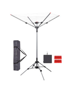 Soporte de Secado de Ropa STORAGE MANIAC 8 Líneas 25m Ajustable