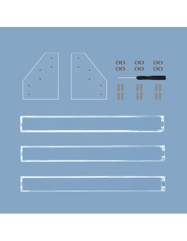 Organizador de Esmalte de Uñas Kingtaily 3 Capas Acrílico Transparente