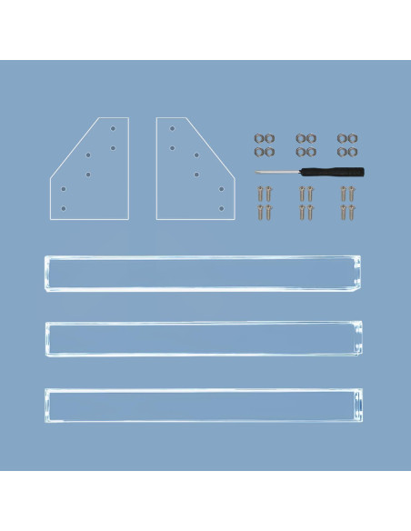 Organizador de Esmalte de Uñas Kingtaily 3 Capas Acrílico Transparente