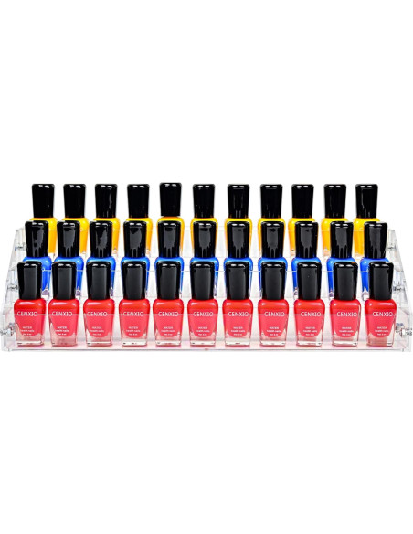 Organizador de Esmalte de Uñas Kingtaily 3 Capas Acrílico Transparente