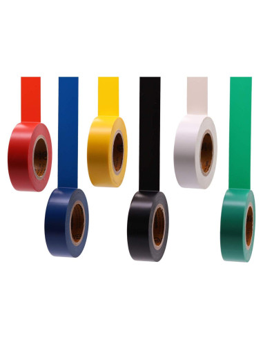 Cinta Aislante Eléctrica Multicolor SoundOriginal 6 Rollos 0.7" x 9.14m