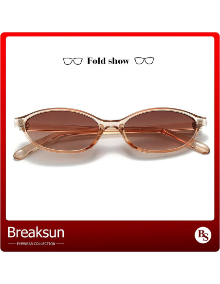 Gafas de sol ovaladas Breaksun B73 UV400 para mujeres Gafas de sol ovaladas Breaksun B73 UV400 para mujeres