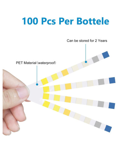 Tiras de Prueba de Agua para Acuarios FUNSWTM 7 en 1 - 100 Unidades