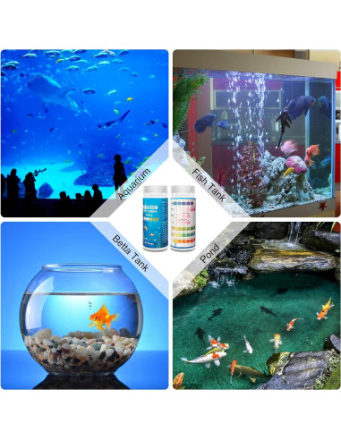 Tiras de Prueba de Agua para Acuarios FUNSWTM 7 en 1 - 100 Unidades