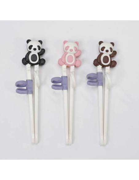 Palillos de Entrenamiento Panda para Niños - 3 Pares Reutilizables