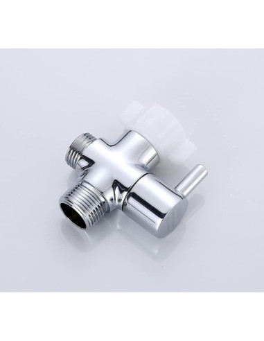 Adaptador en T de Latón Cromado Carvedexquisitely 22.2 mm