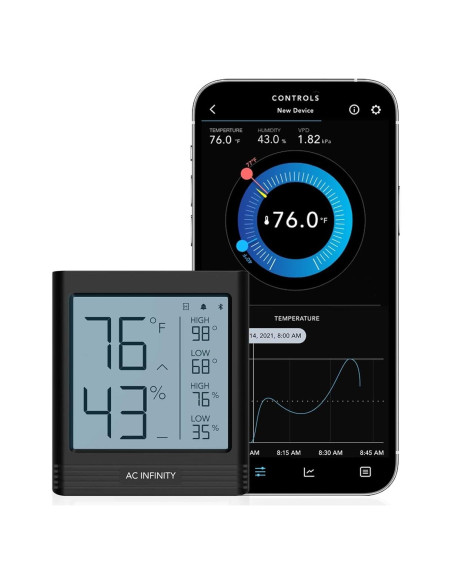 Higrómetro Inteligente AC Infinity CLOUDCOM B2 Bluetooth 140g
