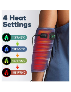 Almohadilla Térmica Versátil DeMoce para Brazo y Pierna Azul 2