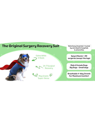 Traje de Recuperación Quirúrgica para Perros Surgi Snuggly 2XL-S
