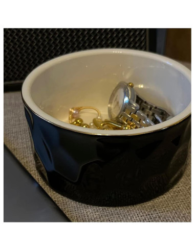 Soporte para Clips de Papel Aewill Cerámica Negro 8.89cm