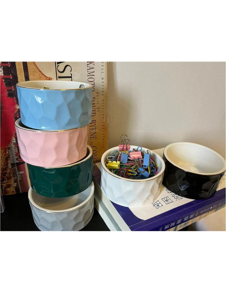 Soporte para Clips de Papel Aewill Cerámica Negro 8.89cm