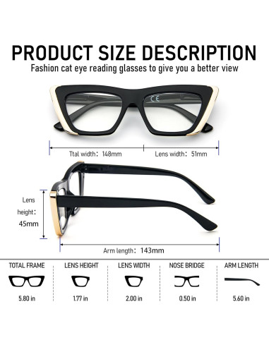 Gafas de Lectura MMOWW 3 Paquetes Anti-luz Azul Mujeres