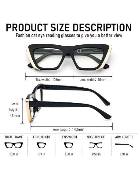 Gafas de Lectura MMOWW 3 Paquetes Anti-luz Azul Mujeres