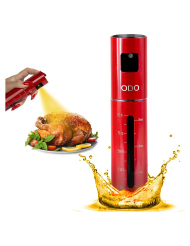 Spray de Aceite ODO 100ml Acero Inoxidable Rojo - Cocina Saludable