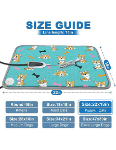 Almohadilla Térmica para Mascotas GOLOPET 55.88x45.72 cm Ajustable 2