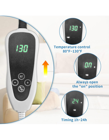 Almohadilla Térmica para Mascotas GOLOPET 55.88x45.72 cm Ajustable