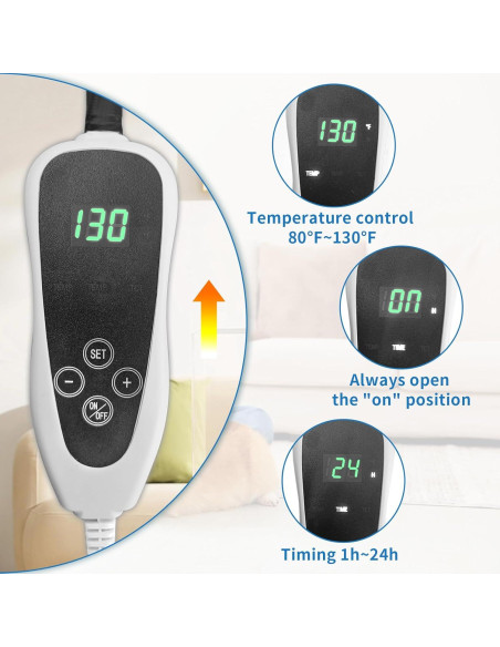 Almohadilla Térmica para Mascotas GOLOPET 55.88x45.72 cm Ajustable