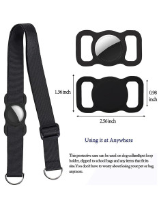 Funda Protectora de Silicona para Apple AirTag - Negro - GPS 2