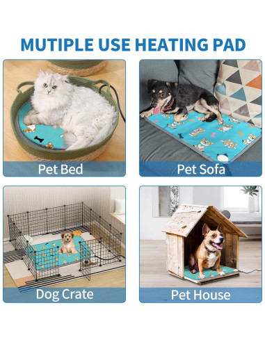 Almohadilla Térmica para Mascotas GOLOPET 55.88x45.72 cm Ajustable