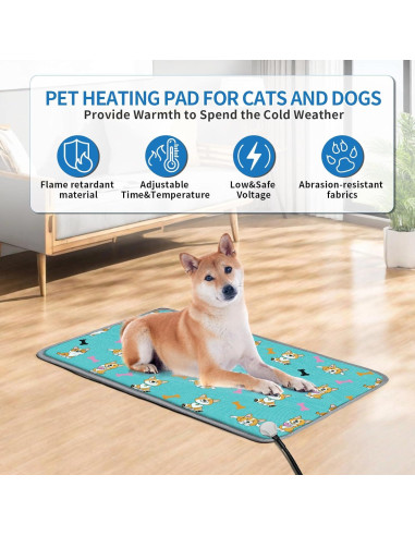 Almohadilla Térmica para Mascotas GOLOPET 55.88x45.72 cm Ajustable