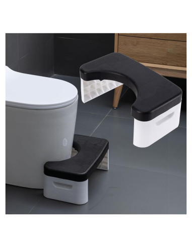 Escalón de Inodoro Plegable Coldchill 17.78 cm Negro