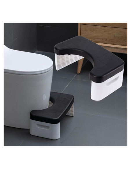 Escalón de Inodoro Plegable Coldchill 17.78 cm Negro