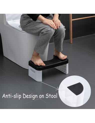 Escalón de Inodoro Plegable Coldchill 17.78 cm Negro