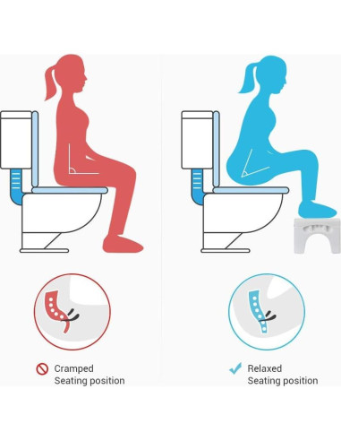 Escalón de Inodoro Plegable Coldchill 17.78 cm Negro