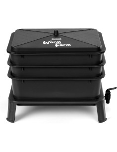 Compostador de Lombrices Blütezeit 3 Bandejas 30L Negro 2