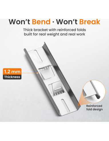 Kits de Montaje en Poste QILIPSU Acero Inoxidable 304 17.5x4.8cm