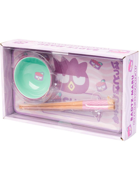 Conjunto de Sushi Cerámica Badtz Maru Sanrio 3 Piezas